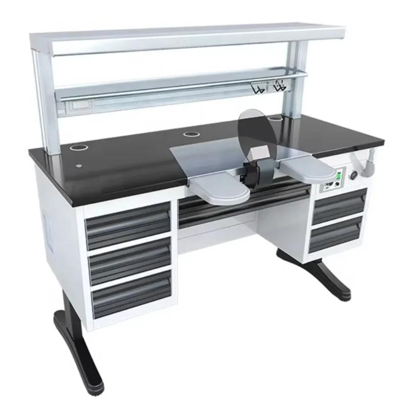 Adjustable Single Dental Table Acid and Alkali Resistant Anti Corrosion Steel Lab Work Top