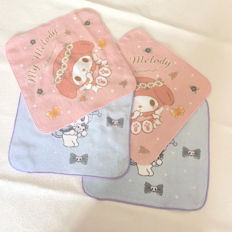 MINISO名創優品 純綿カットベルベット アクティブフラワー Sanli Oumei Loti Kulomi 子供用ハンドワイプ フェイスタオル スクエアスカーフ