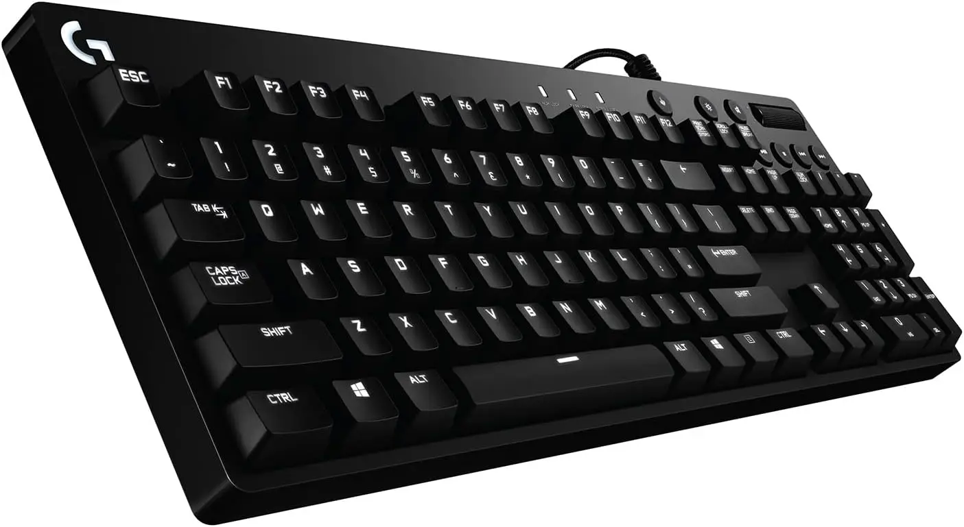 

Mechanical Gaming Keyboard with Cherry MX Red Switches, Customizable RGB Backlit, Full Size