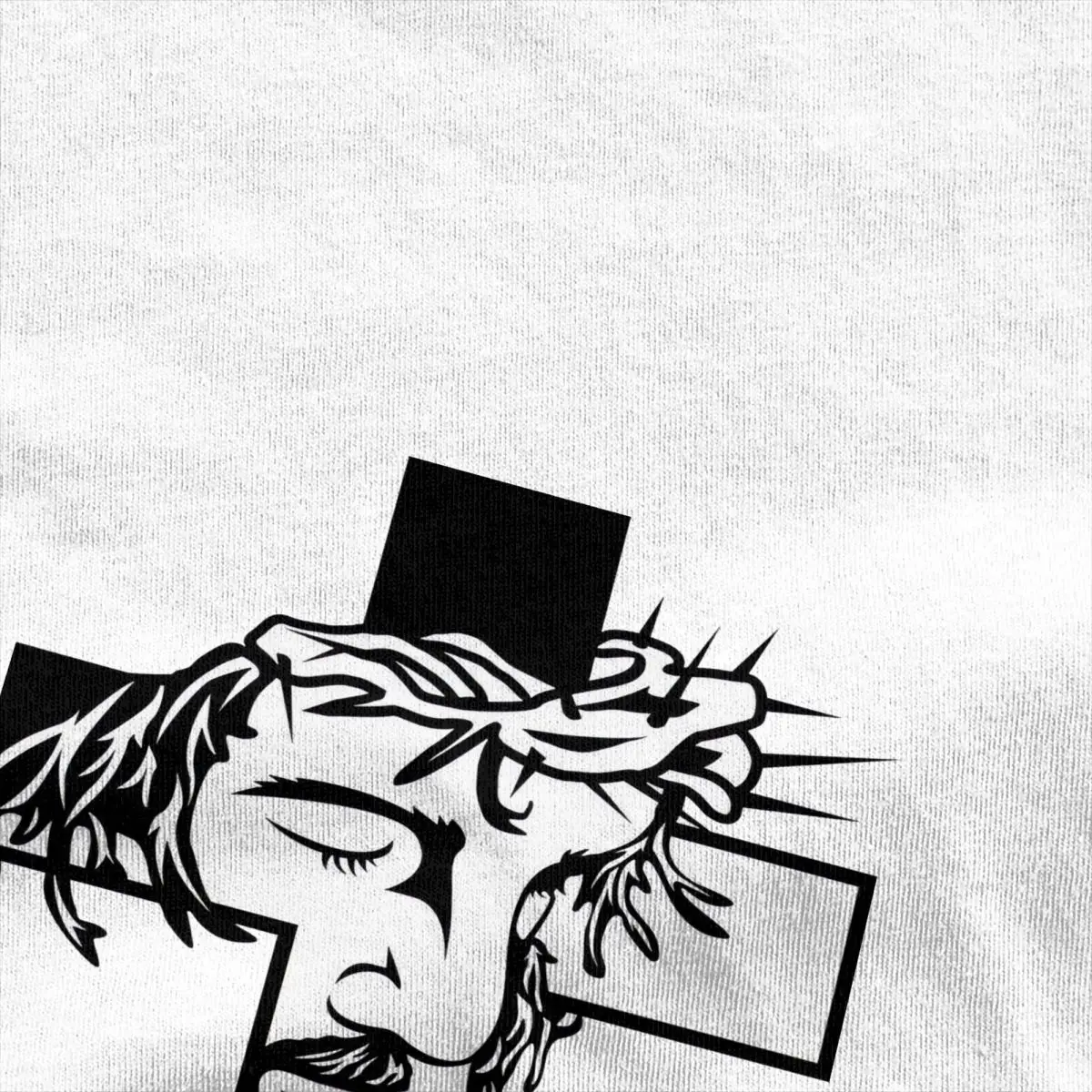 Man T Shirt Jesus Christ Cross T-Shirts Hip Hop Christian Faith Summer Tee Shirt Y2K Funny Design 100% Cotton Clothes Plus Size