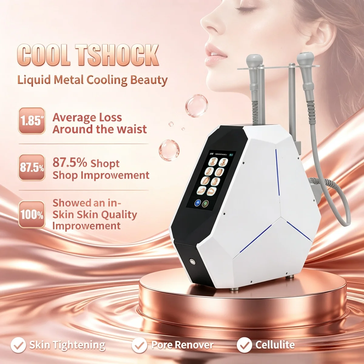Cryo Sculpting Machine Body Sculpting Cryo Slimming Freeze Fat Remover for Abdomen Thighs Double Chin Professional Beauty Salon