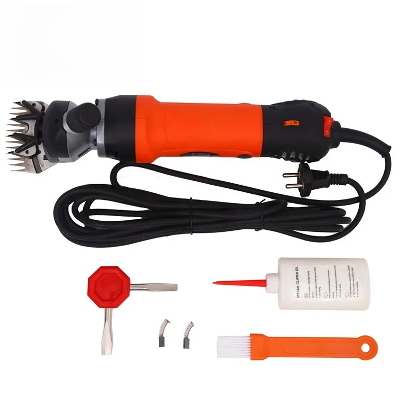 220 В, 690 Вт, 6 скоростей, электрическая машина для стрижки овец и коз, триммер, инструмент, ножничная машина для резки шерсти с коробкой