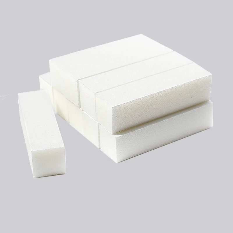 5/10 Stuks Wit Hoge Elasticiteit Nail Buffer Blok Professionele Manicure Pedicure Tool Voor Vormgeven Polijsten Duurzaam Salon gereedschap