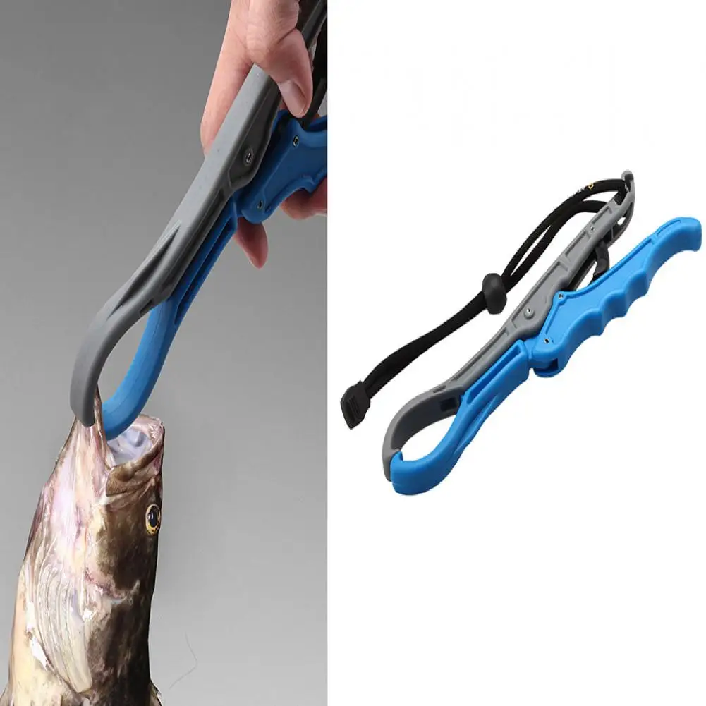 Fish Lip Pliers Handheld Portable Floating Fish Mouth Lip Grabber Fish Control Clamp Pliers Catcher Tong Fishing Accessories