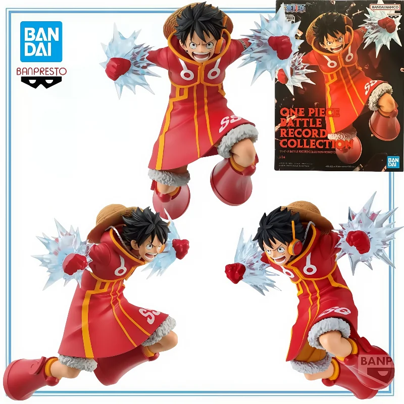

BANDAI BANPRESTO Original in Stock BATTLE RECORD COLLECTION Monkey D. Luffy (One Piece) Anime Cartoon Garage Kit Gifts Toys