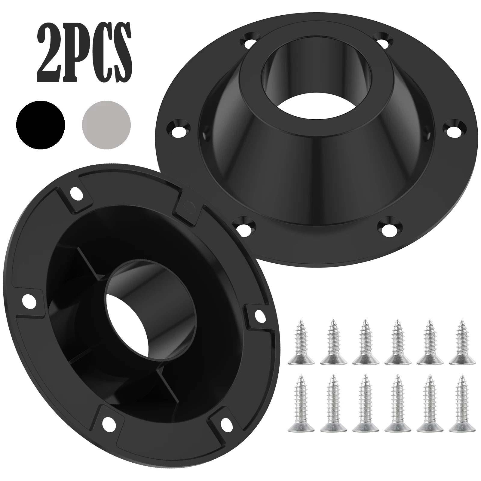 

2Pcs RV Table Base Aluminium Alloy Anti-rust Yacht Table Pedestal Table Base Flange Standard Table Floor Mounting Bracket Bases