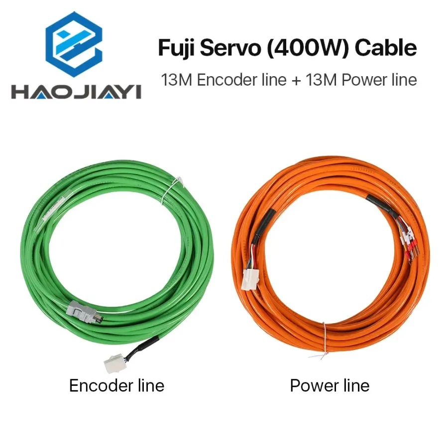 13M Fuji Servo Motor Cable Kit Encoder Cable + Power Cable 400W for CNC Fiber Laser Cutting Machine