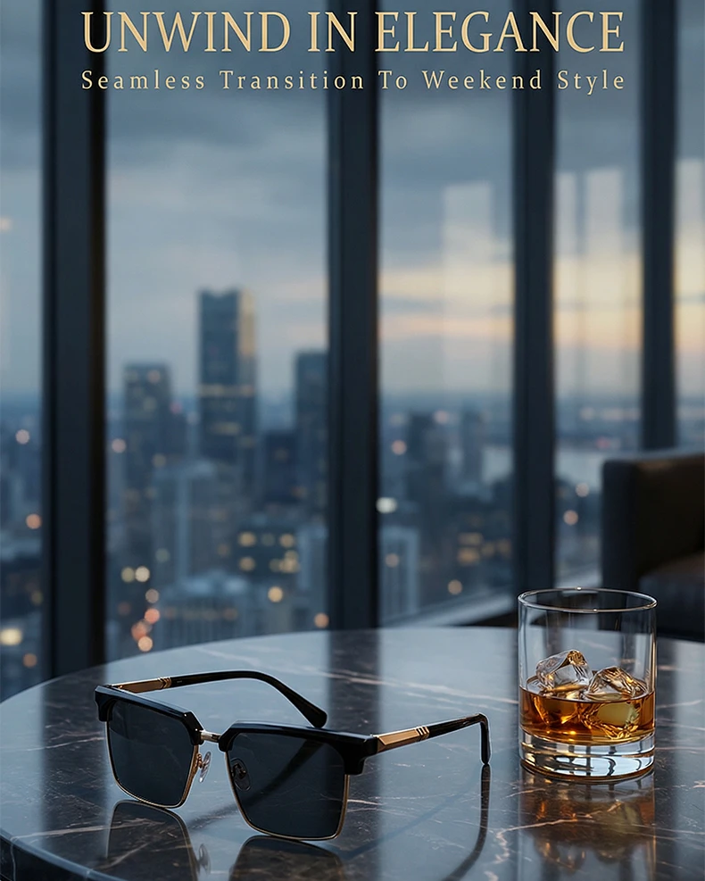 2026 Luxuriöse Übergroße Quadratische Sonnenbrille für Herren Y2K Punk Designer Futuristische Vintage Outdoor-Sonnenbrille für Männer Fahrbrille Eyewear – Detail 8