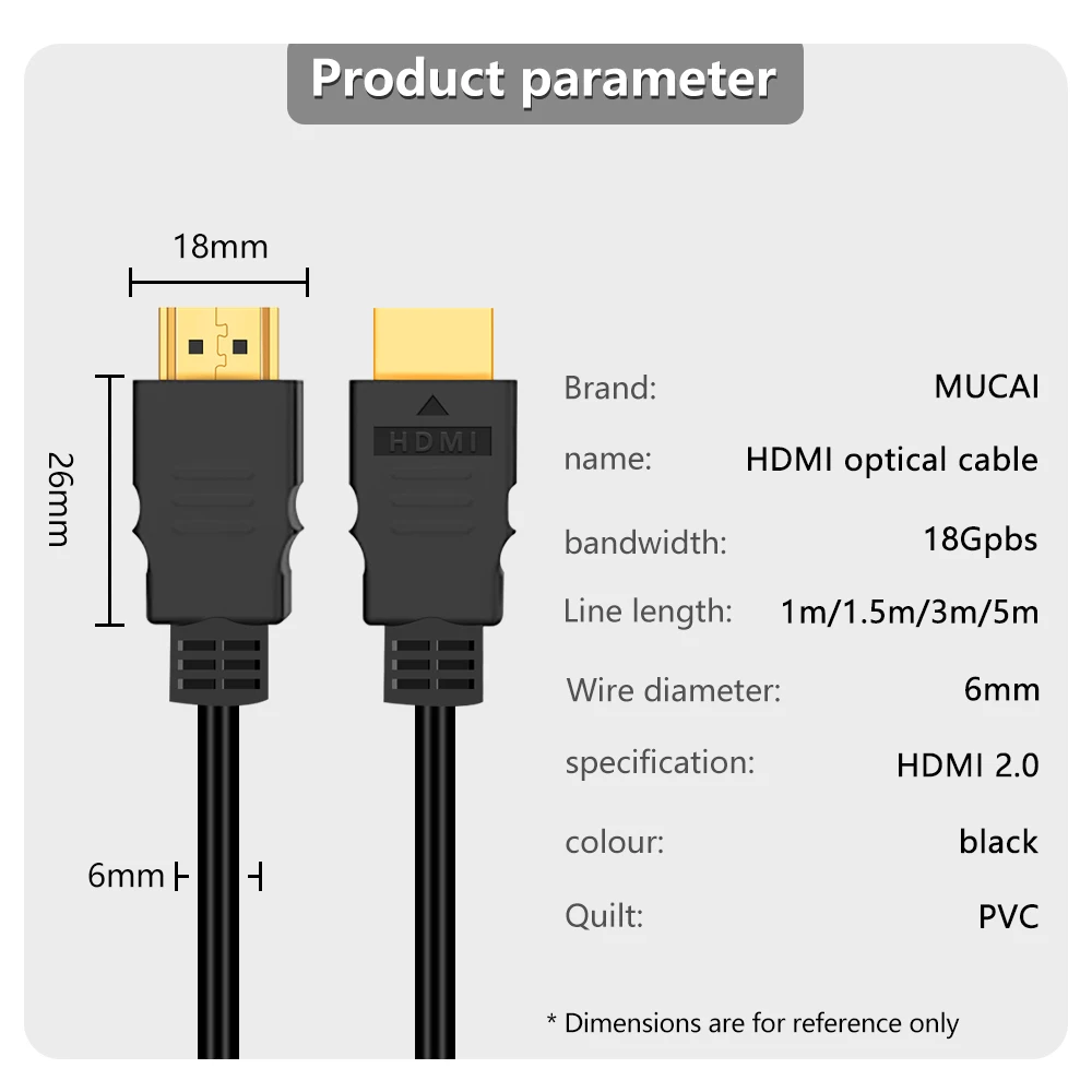 1.5M 4K 60Hz hdmi-compatible 케이블 고속 2.0 연결 케이블 코드, UHD FHD PS3 PS4 Xbox TV 모니터 연결