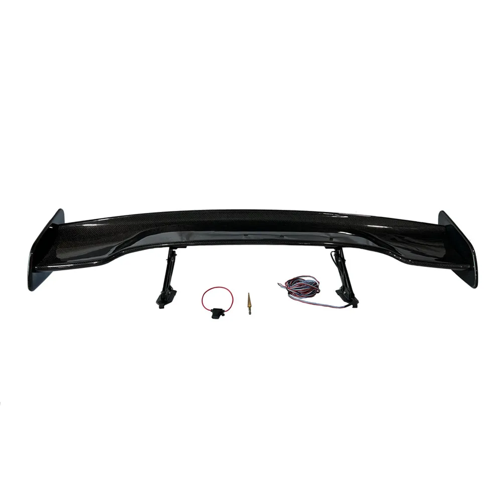 New launch electric automatic trunk spoiler general purpose car real carbon fiber boots wing car body parts