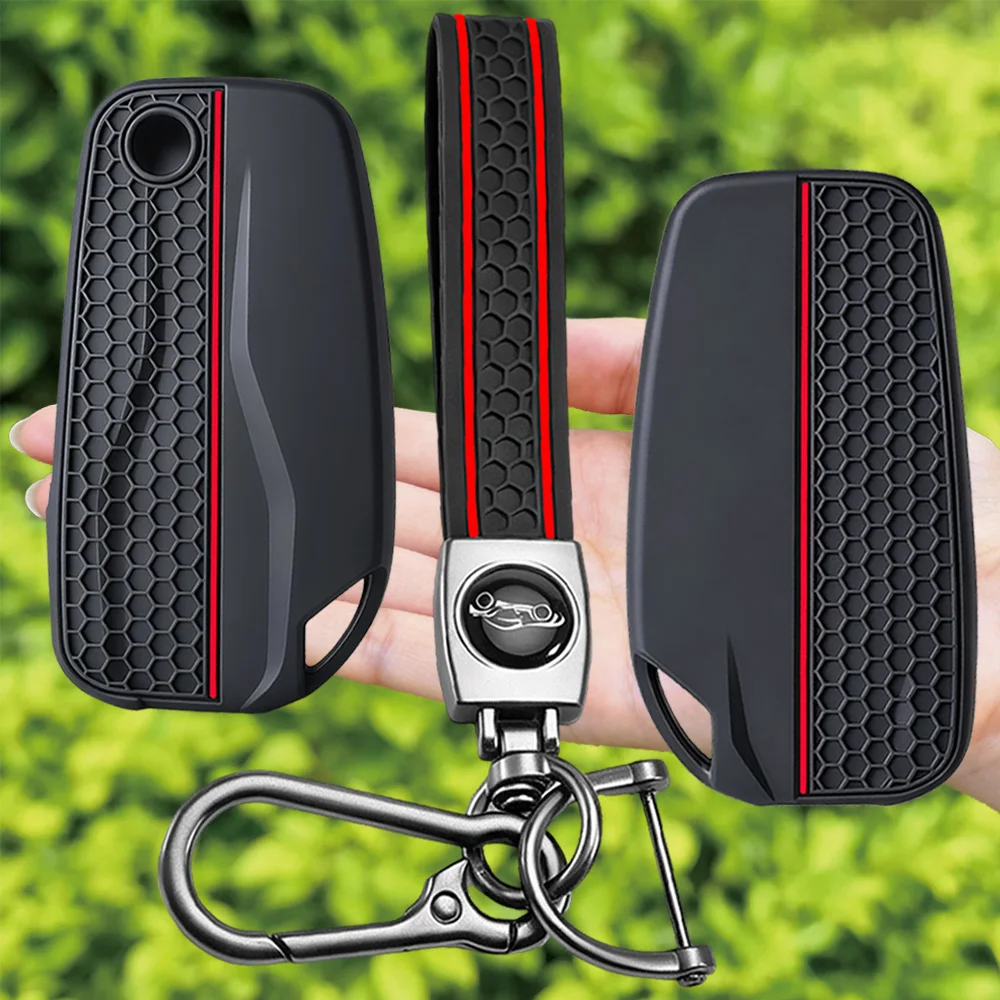 New Silicone Motorcycle Remote Keychain Shell Fob For DUCATI Diavel XDiavel Multistrada V2 V2S V4 V4S 1260S 950S Accessories