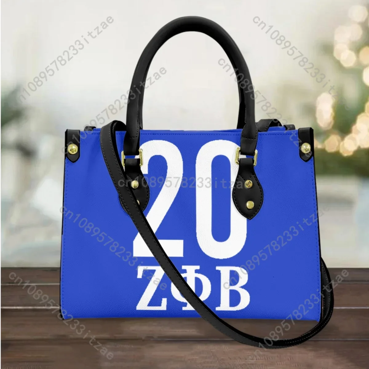 

Zeta Phi Beta Top Handle Luxury Handbas Sorority Gift New Long Shoulder Strap Vintage Tote Bags Party Shopping Bags Custom Made