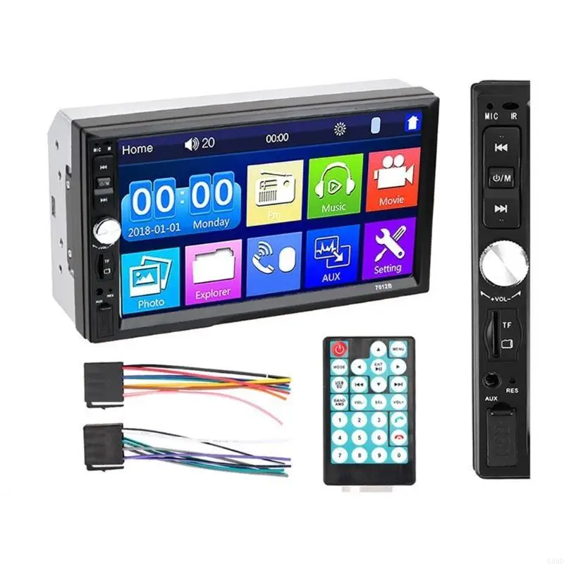 

Car Multimedia Player High Definition 7010B 7012B 7018B Mp5 FM Rear Display Phone Bluetooth-compatible Interconnection