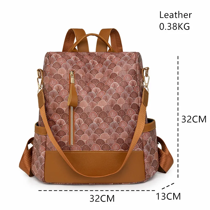 Anti-Diebstahl-Design Damen Rucksack Mode Pu Leder Rucksack Schult aschen für Teenager Mädchen große Kapazität Freizeit Reisetasche