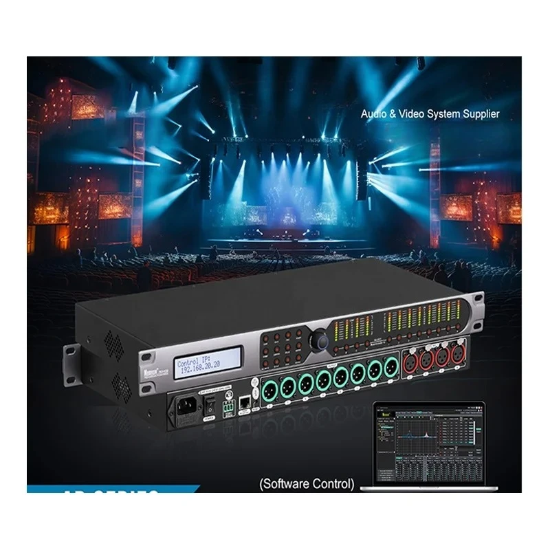 32-Bit DSP 4 * 8 digital audio processor for professional speaker accessories/waterproof speakers
