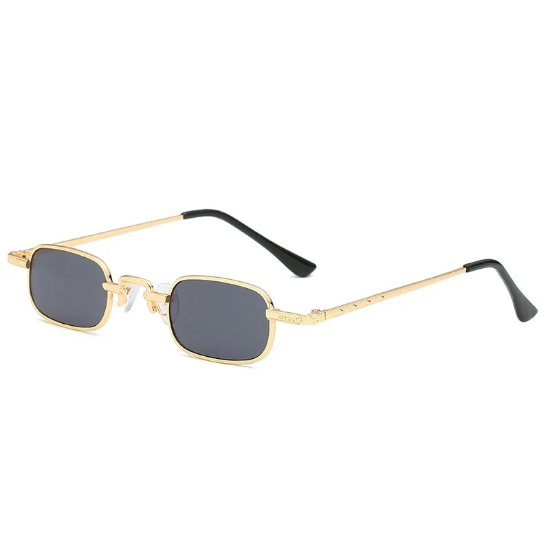 Fashion Hip-hop Small Elliptical Metal Sunglasses Women/Men UV400