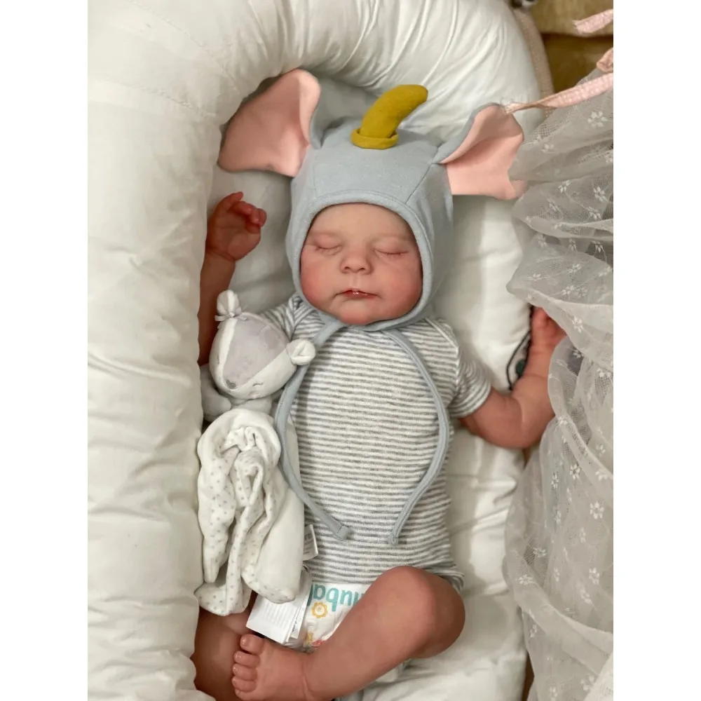 19inch Already Finished Painted Reborn Doll Erica Soft Newborn Baby Hand Detailed Painting Visible Veins Muñeca Reborn Juguetes