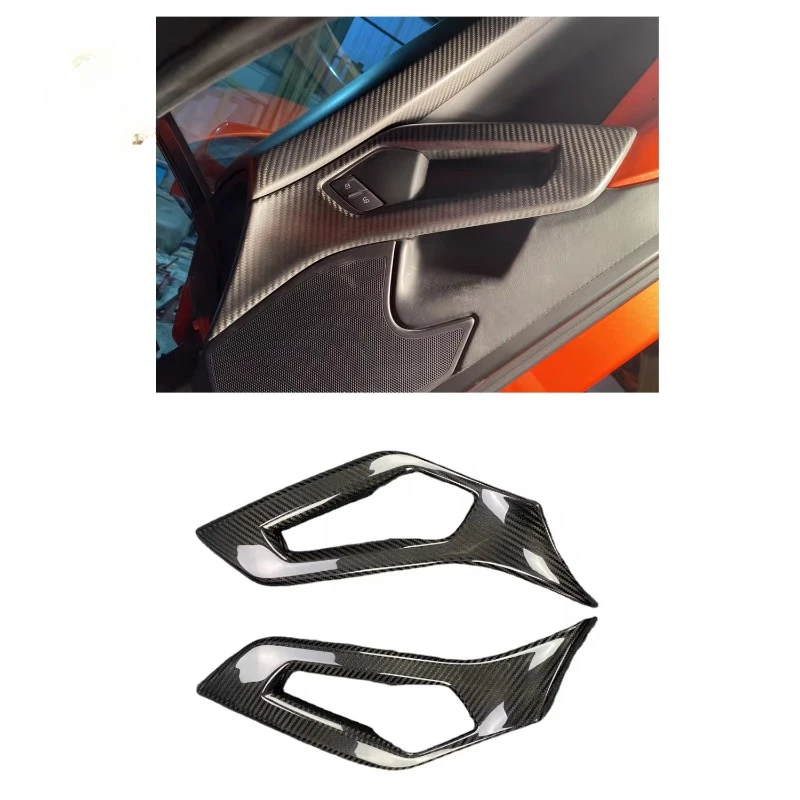 

For Lamborghini Aventador LP700 LP720 LP750 Door handle trim panel Dry carbon fiber car interior