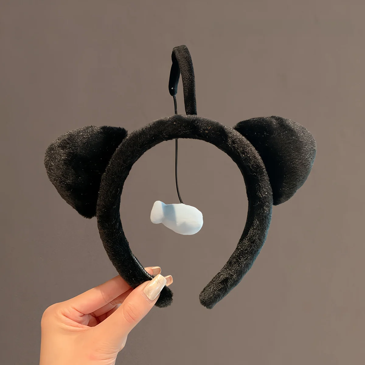 

Милая повязка для волос с ушками, мультяшный головной убор для девочек, очаровательная реквизит для фотосессии, забавная заколка для волос с хвостом, оригинальный дизайн