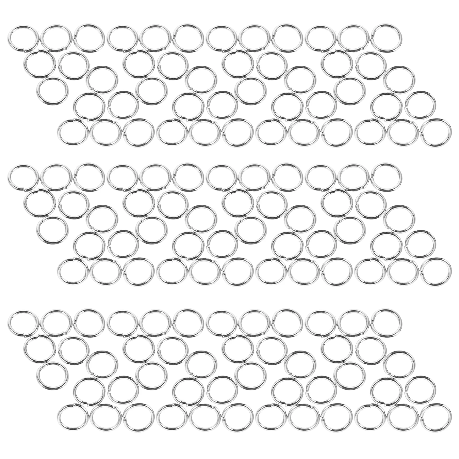 

400Pcs Round Jewelry Jump Rings Zinc Alloy Open Connectors for DIY Bracelets Necklaces Earrings Keychain Supplies