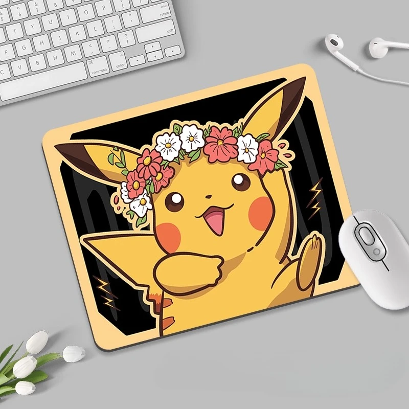 Creative Pokémon Leather Mouse Pad Personalized Girl Simple Keyboard Desk Pad Office Workstation Waterproof Table Mat High Value