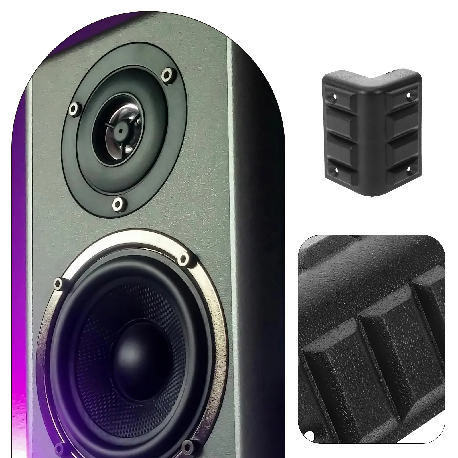 

20pcs Speaker Corner Protectors Durable Box Edge Guards For Furniture Cabinets Wooden Box Protective Covers Corner Protectors