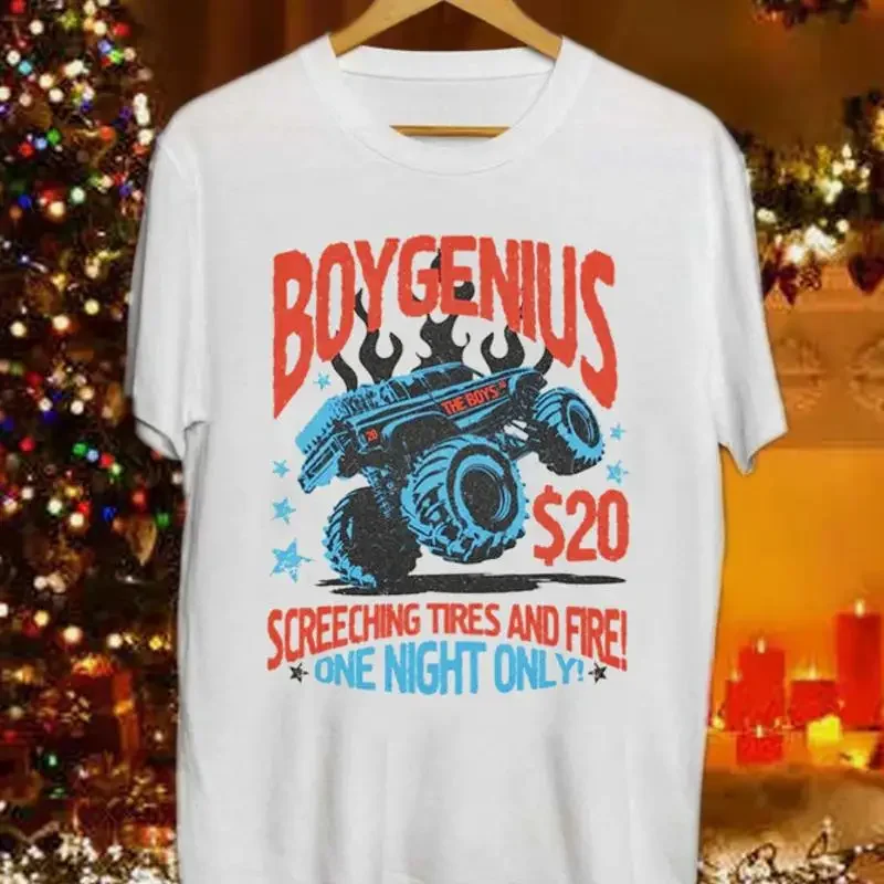 Boy Genius Boygenius Screeching Tires And Fire One Night Only White Shirt