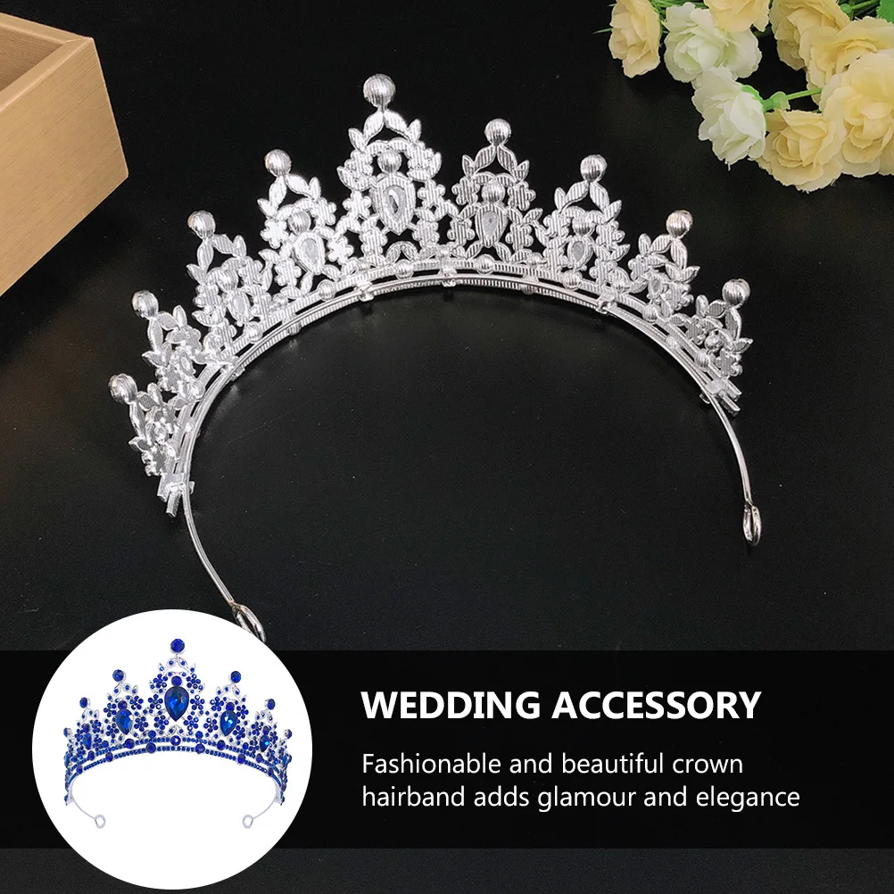 

1 шт., повязка для волос с короной и стразами, свадебный декор для волос, сверкающий головной убор для женщин и девочек, вечерние, выпускной, косплей, фестиваль