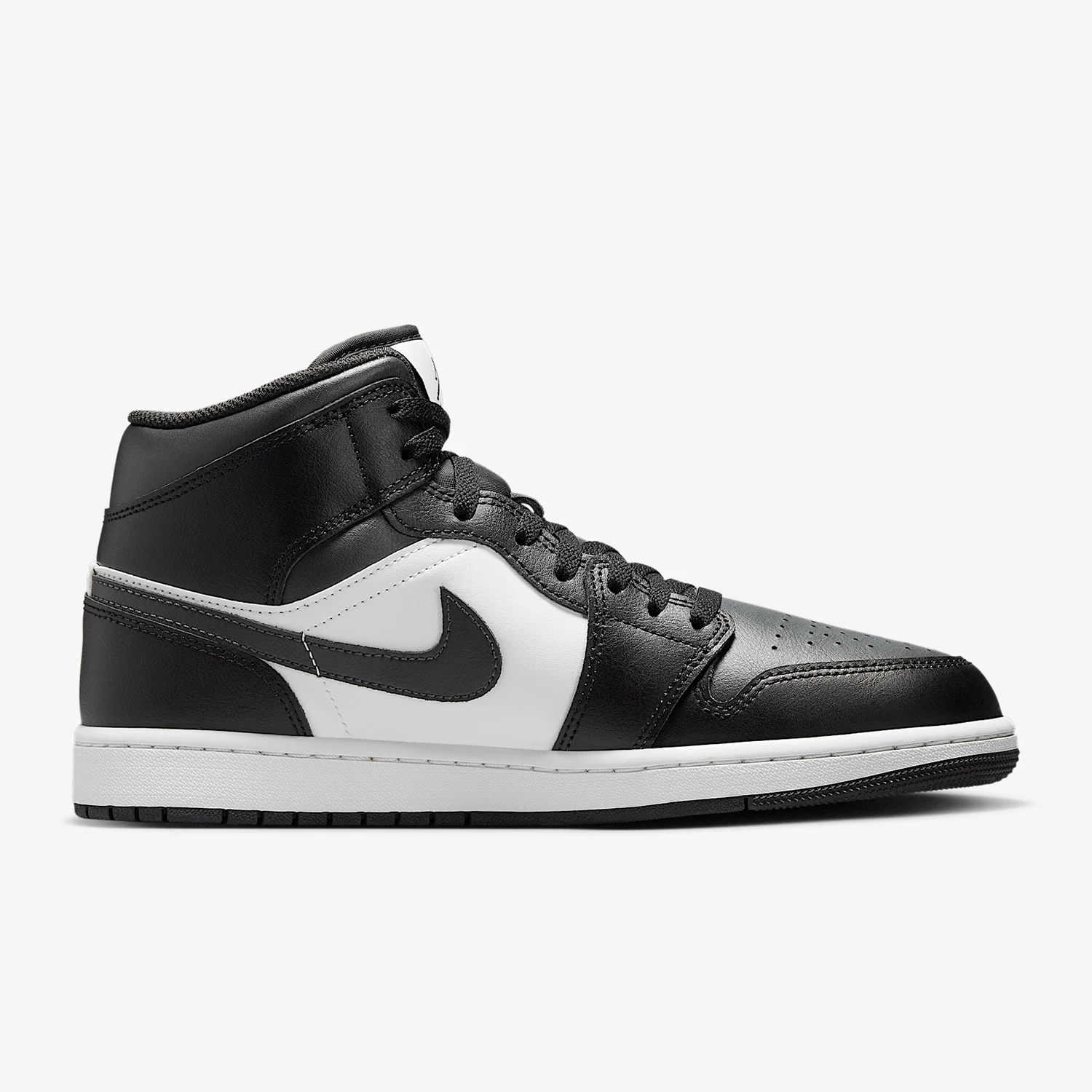 Nike Official Genuine Air Jordan 1 Mid Men's High-Top Sports Shoes DQ8426-010 view 3