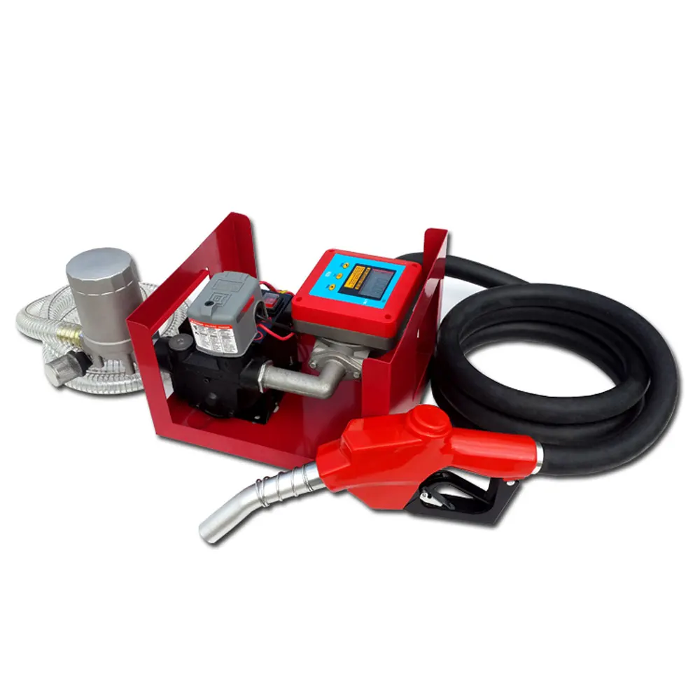 60L / min Electric Diesel Pump 220V 12v 24v  With 6m Meter Gun Hose 750W Electric Diesel Pump Diesel Liquids Diesel Pump