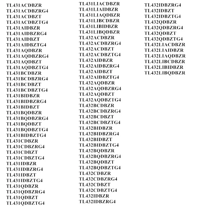 Mosleader 3000PCS SOT23 TL431ACDBZR TL431ACDBZRG4 TL431ACDBZT TL431ACDBZTG4 TL431ACDBZ TL431ACD Chinês de alta qualidade