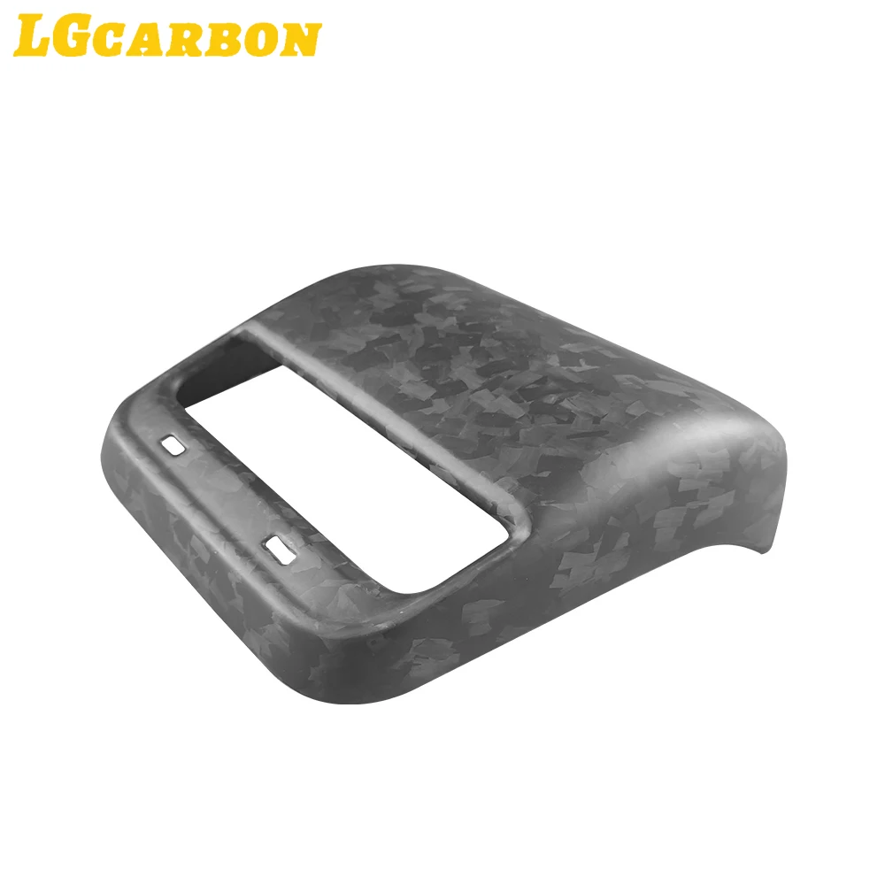 LGcarbon For Tesla Model 3 2017-2019 Real Dry Carbon Fiber Forged Matte Carbon Rear Air Vent Outlet Cover Trim