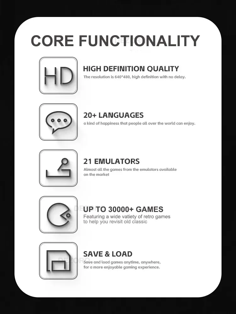 Konsol Video Game Genggam M17 128G Sistem Linux Sumber Terbuka Layar 4.3 Inci Pemutar Video Saku Portabel Konsol Game Retro
