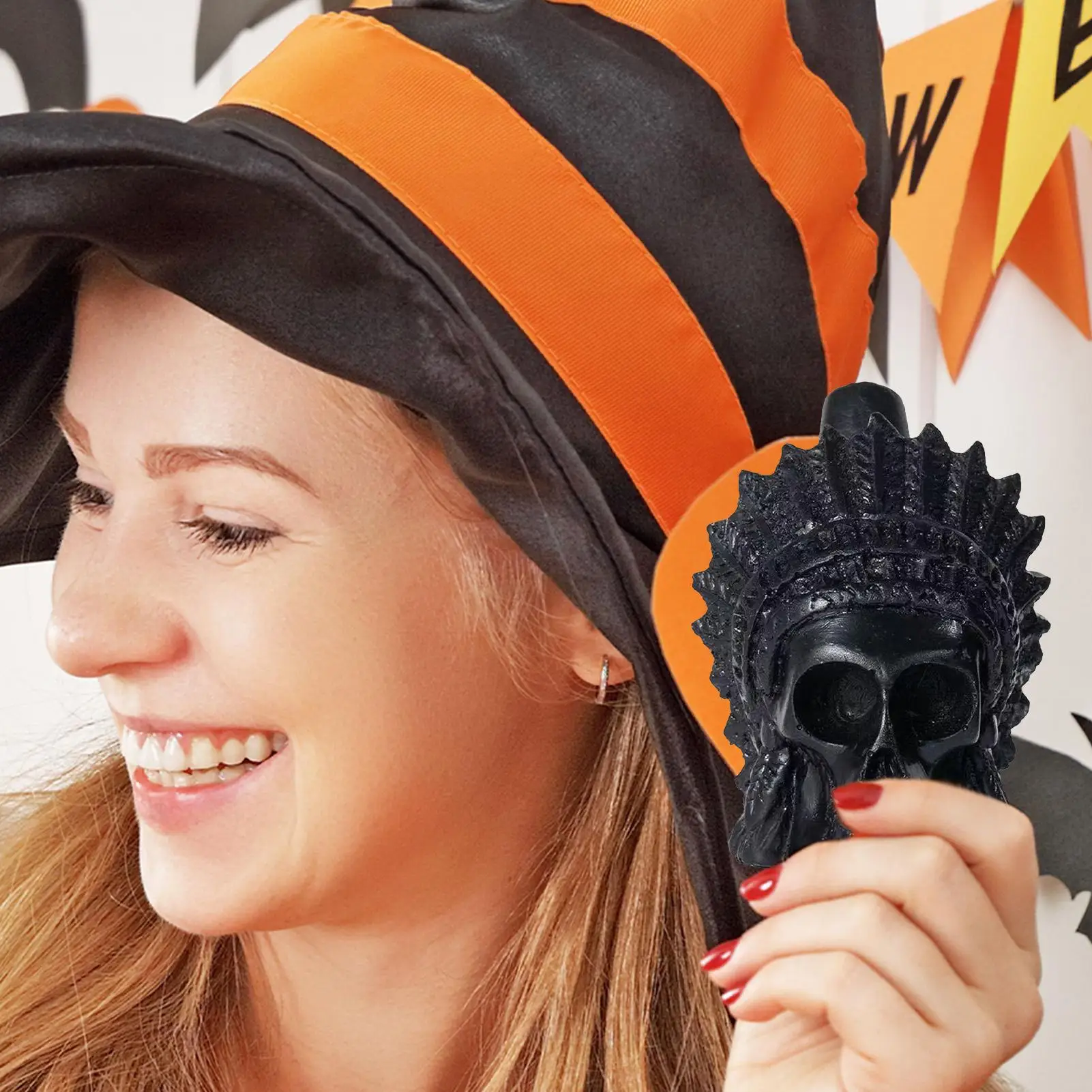 

Кричащий ацтекский свисток смерти, кричащий странный декор, реквизит, свисток на Хэллоуин для праздничного фестиваля, детей и взрослых, снятие стресса