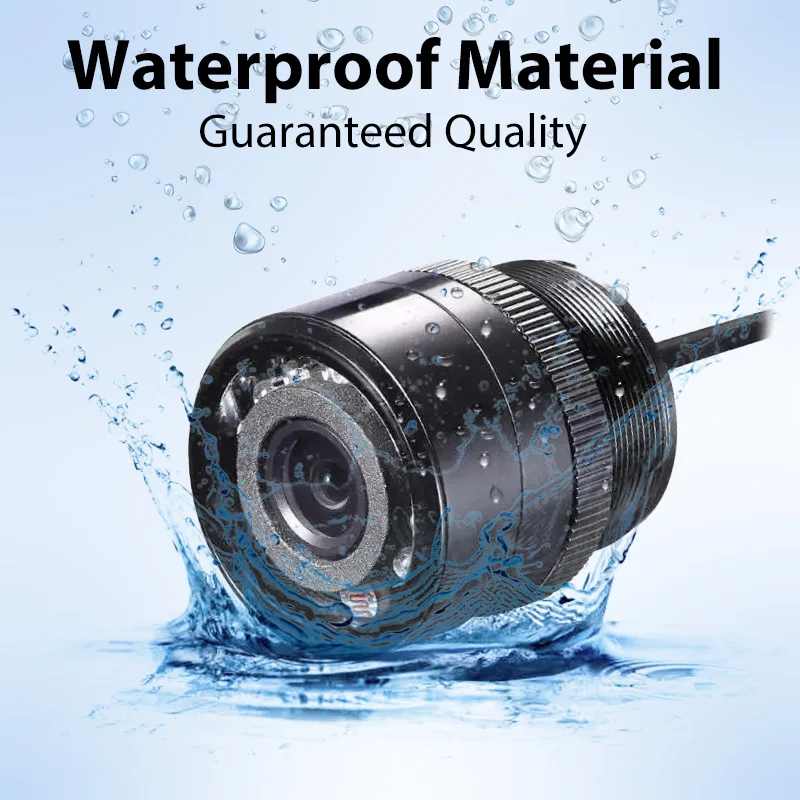 28mm Waterproof CCD Drilling Mount Camera PAL NTSC Auto Switch IR Night Vision Car Reverse Backup Camera