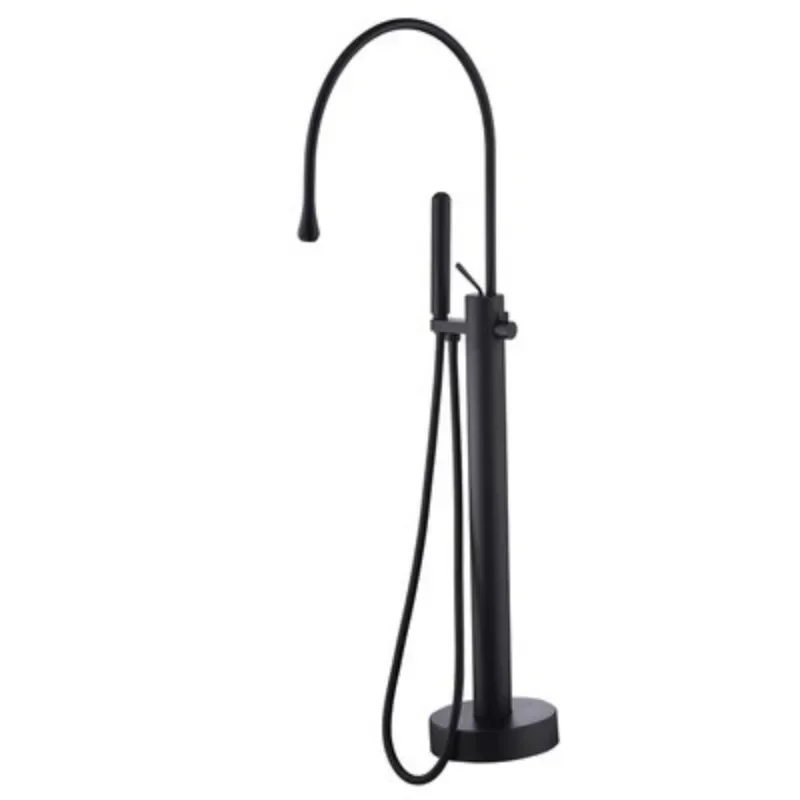 Italian faucet, bathtub floor-to-ceiling basin faucet, hot and cold cylinder side shower set