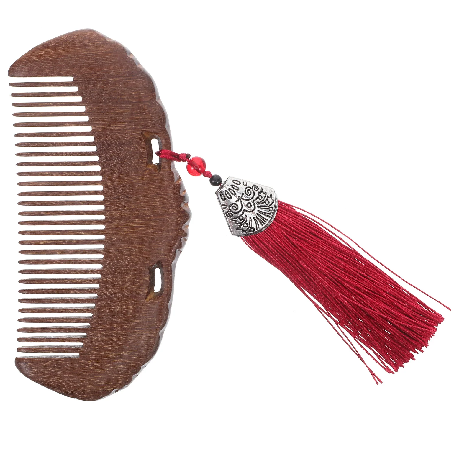 

Gold Sandalwood Hair Comb Handmade Natural Material Scalp Massage Anti-Static Durable Hair Styling Tool Travel Portable