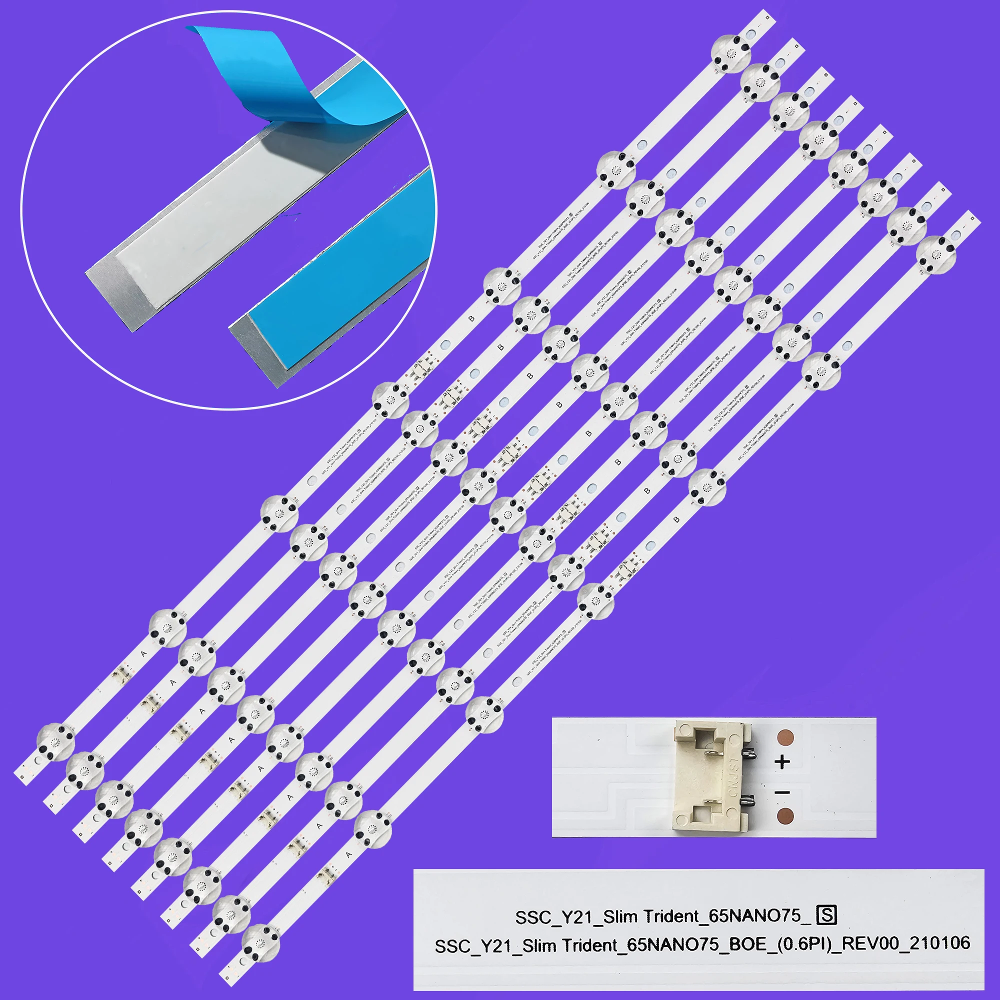 LED Backlight strip for 65UP8000PUR 65UQ9000PUD 65UP7670PUC 65UP771C0SB 65UP7750PSB 65UQ8050PSB 65UQ8050 65UQ7590PUB  65UN6955