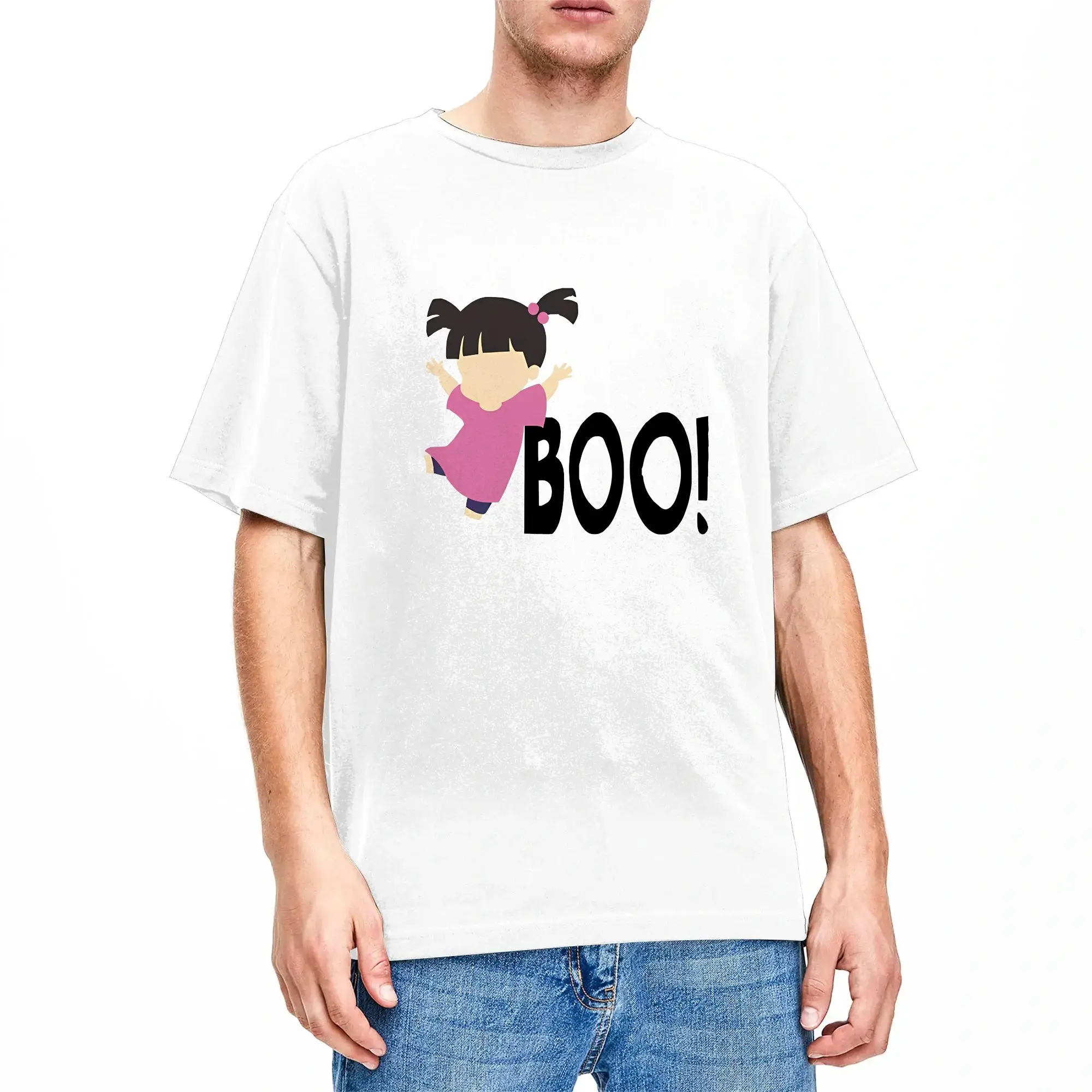 Herren-T-Shirt „Monsters Inc“ aus Baumwolle, tolles Kurzarm-T-Shirt mit Rundhalsausschnitt, Geschenkidee, T-Shirt – Detail 7