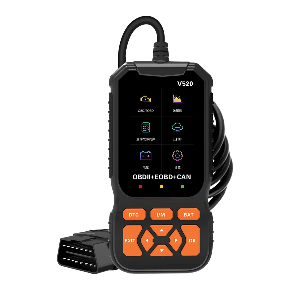 Car Diagnostic For Scanner Tool for OBD2 EOBD Systems Read Clear Codes Live Data Monitoring Freeze Frame and Vehicle