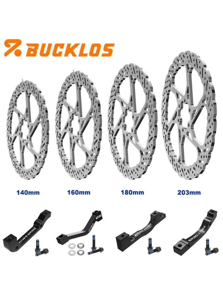 AliExpress BUCKLOS Bicycle Brake Discs 160mm 140mm 180mm 203mm Bike Disc Brake Rotor Heat Dissipation Bicycle Hydraulic Brake Rotor