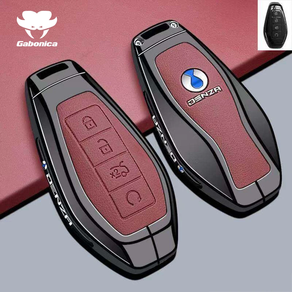 Neues Zinklegierungs-Autoschlüsselgehäuse für DENZA N9 D9 B5 B8 2025 2026 Schlüsselanhänger Smart Remote Schutzhülle Gehäuse Halter Zubehör – Detail 5