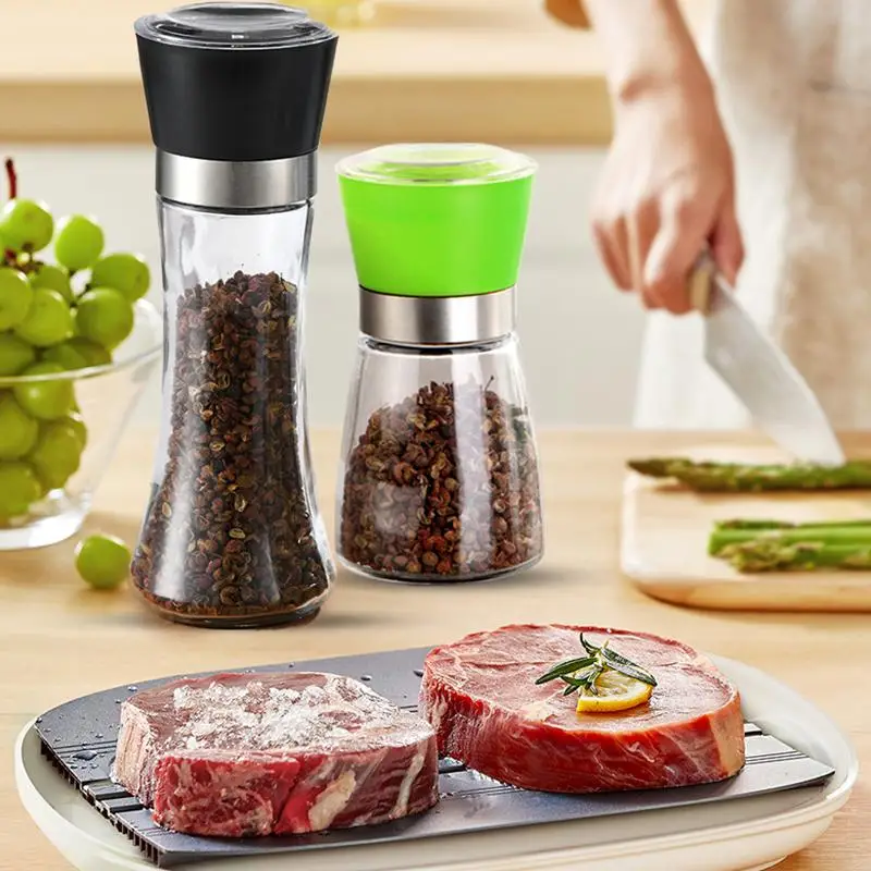 [New]Manual Salt Pepper Grinder Coffee Grinde Pulverizer Powder Machine Steel Spice Grinder Salt Shaker Kitchen Mill Accessories