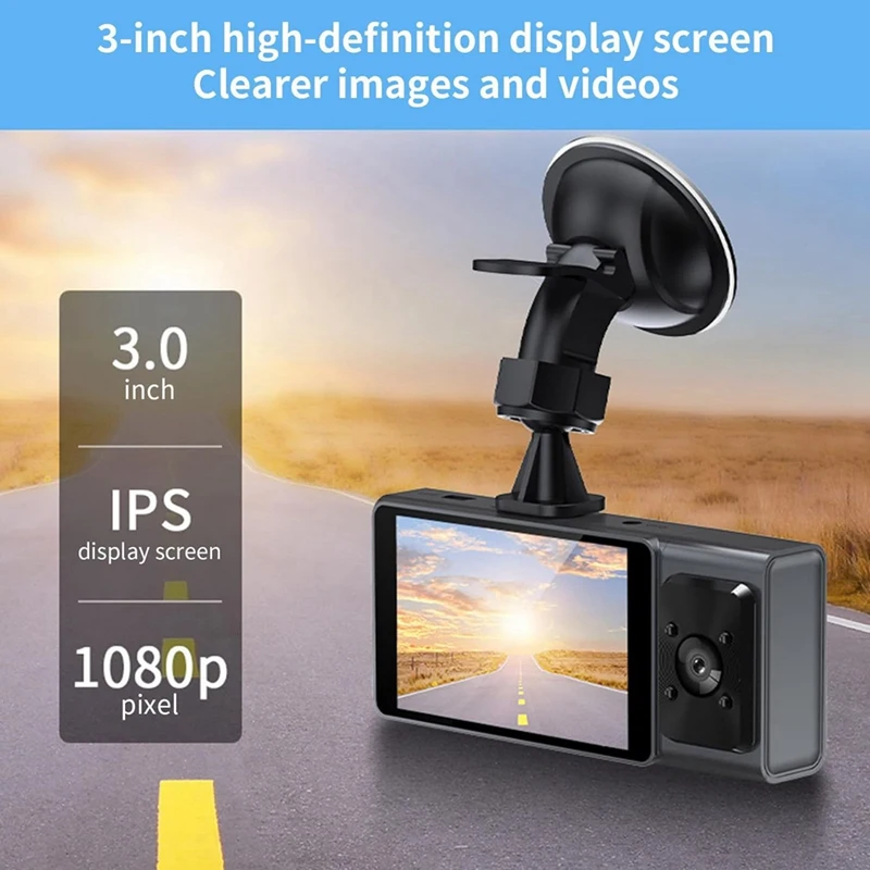 Car DVR Dash Cam,1080P Front And Inside Dash Camera Wifi HD Night Vision, G Sensor, Parking Monitor, Loop Recording