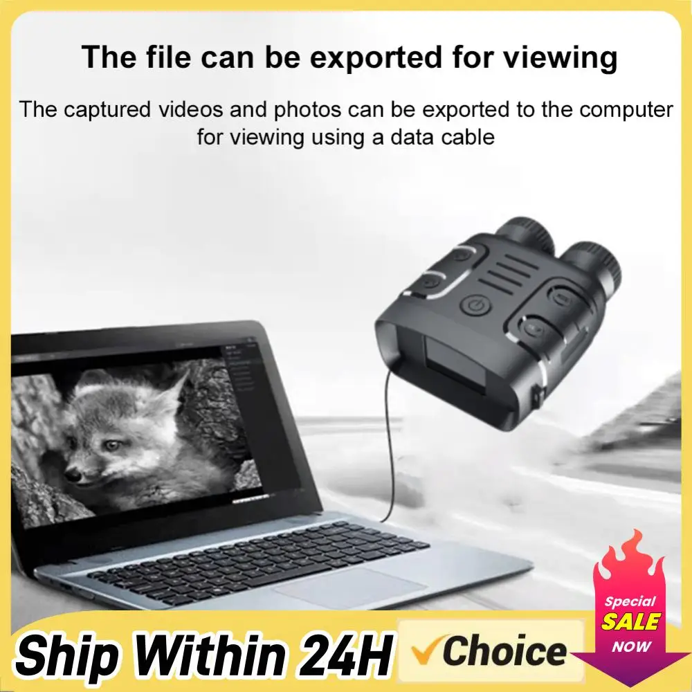 

Очки ночного видения 1080P, инфракрасные цифровые бинокли ночного видения, экран 2,4 дюйма, 5-кратный цифровой зум, обзор в полной темноте на 300 м