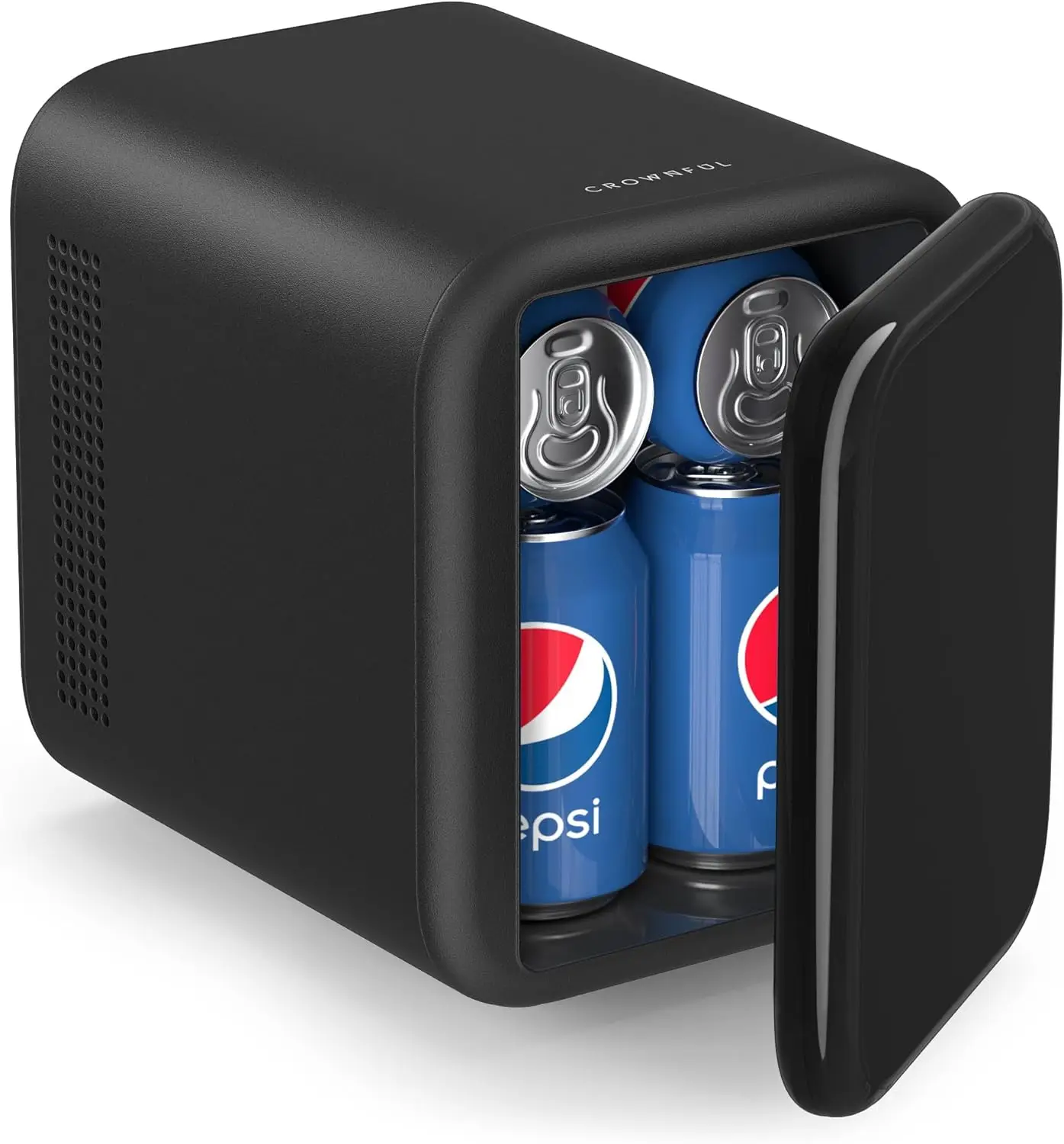 

Mini Fridge 4L, Portable Skincare Cooler 12V DC, AC/DC Personal Refrigerator for Car, Dorm, Office - ETL Listed Black
