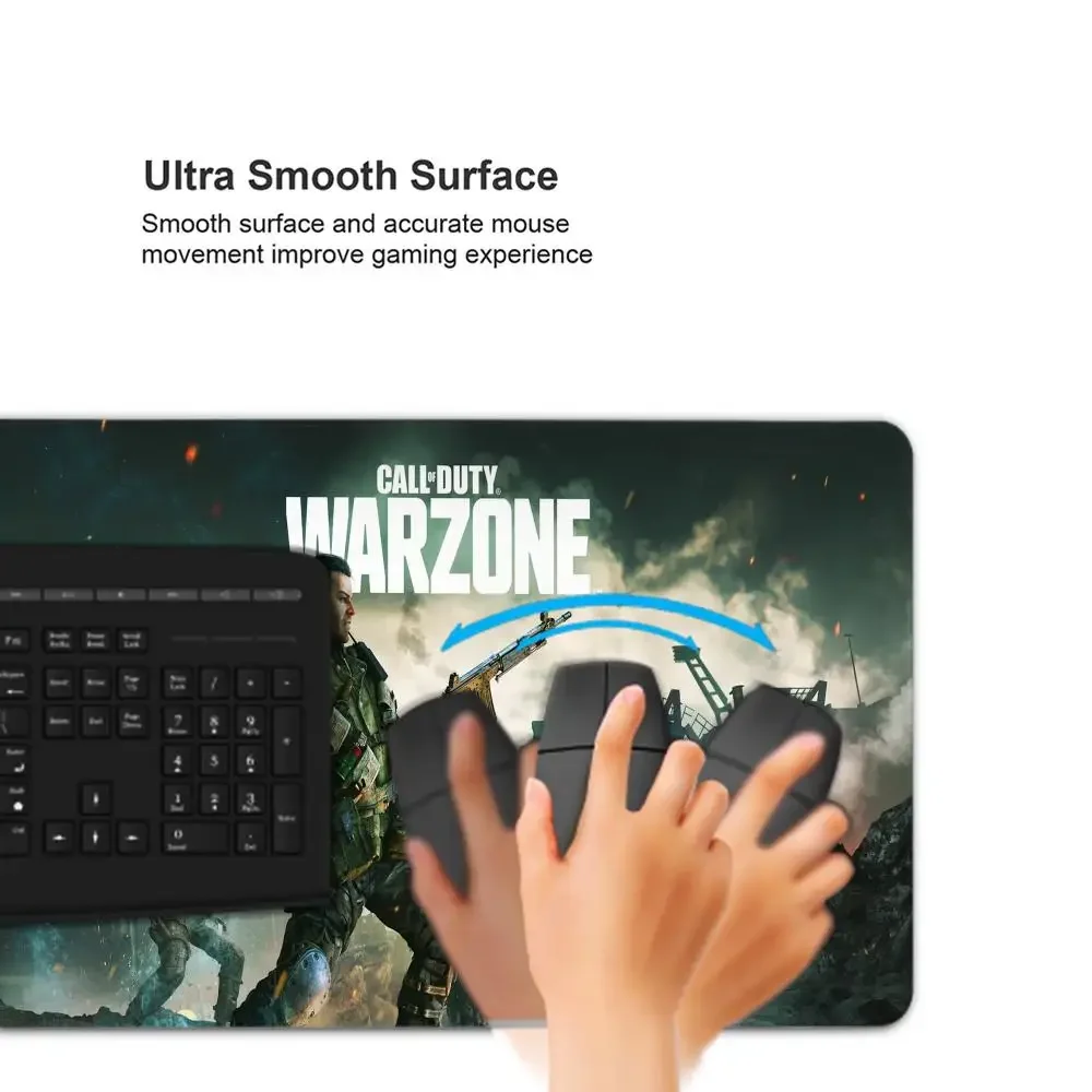 نداء الواجب Warzone ألعاب ماوس الوسادة لوحة ماوس للألعاب مجردة كبيرة لوحة المفاتيح 800x400 مللي متر MouseMat ألعاب XXL Mause السجاد مكتب الكمبيوتر