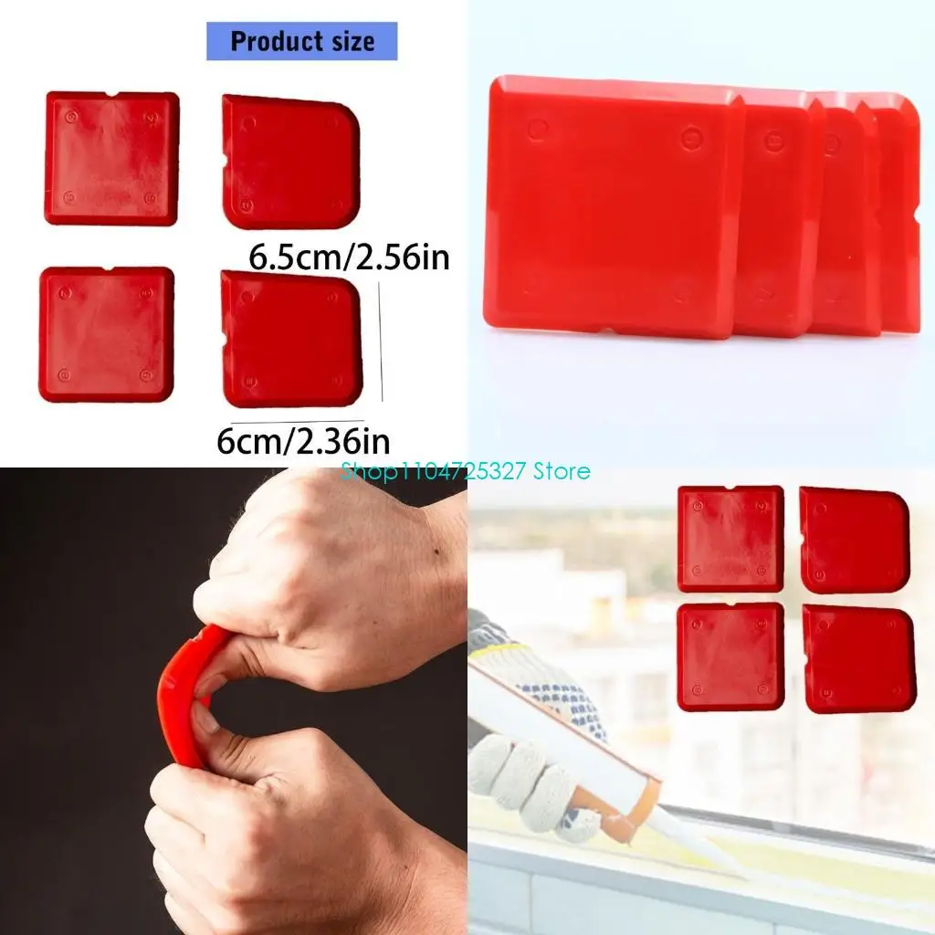 

D8KF Silicone Sealant Spreaders Spatula Scrapers For Door Finishings Caulking Tool