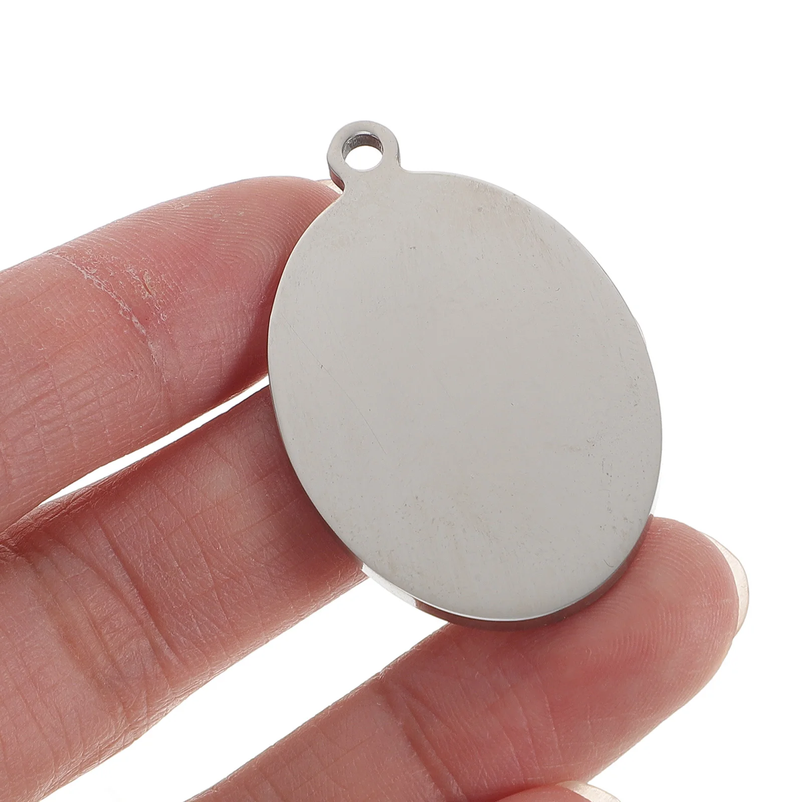 

Pet Anti-lost Dog Sign Small Tag Name Blank Id Tags Stainless Steel Collar Puppy