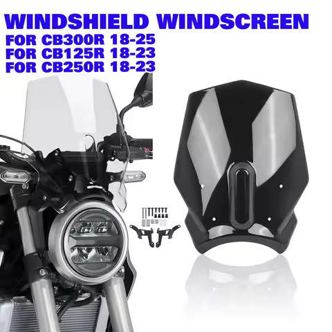 CB300R CB125R CB250R Front Windscreen Spoiler Windshield Visor For Honda CB 300R 125R 250R 2018-2023 Wind Air Fairing Deflector